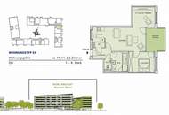 Neuwertige 2.5 Zi Wohnung 71m² mit großer Loggia an der Linzer Donaupromenade