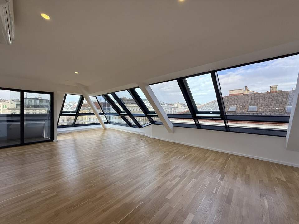 NASCHMARKT HIGHLIGHT | Exklusive Maisonette mit Panoramablick I U-Bahn Nähe I Terrasse & Wintergarten I großzügige Wohnküche I hochwertige & moderne Ausstattung