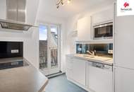 Helle 2 Zimmer Dachgeschoßwohnung | Große Terrasse | Hofseitiger Balkon | Sauna