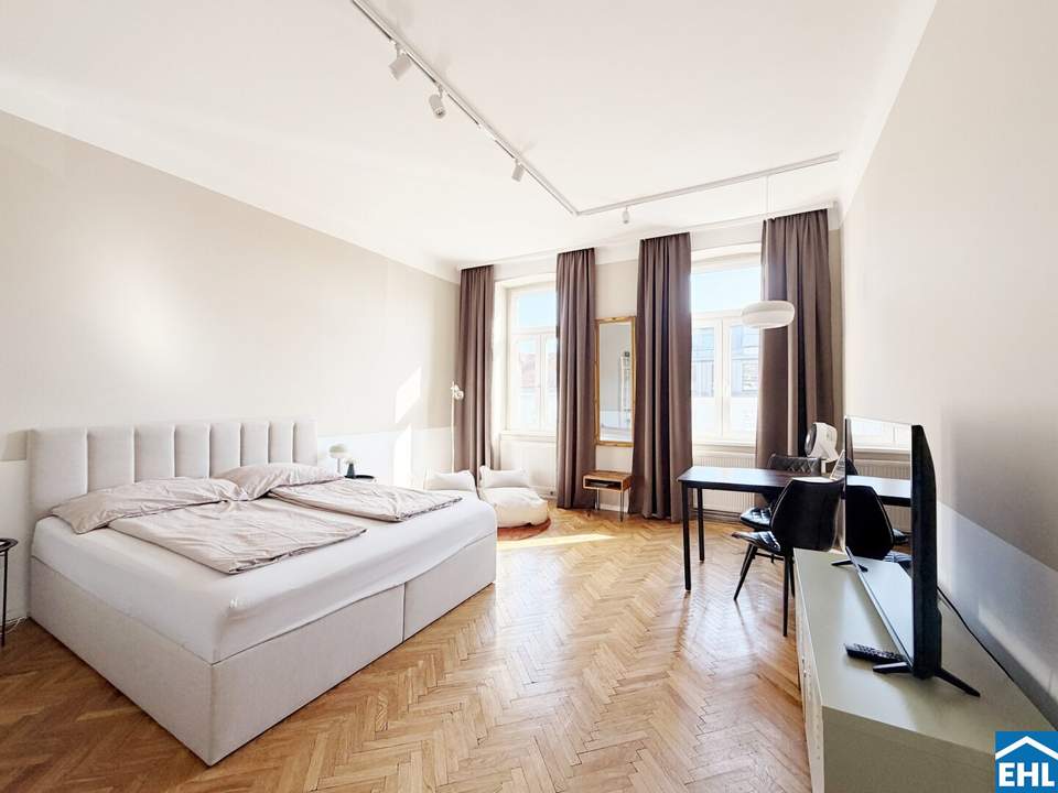 Charmante Altbauwohnung mit Donau und U1 direkt vor der Haustür