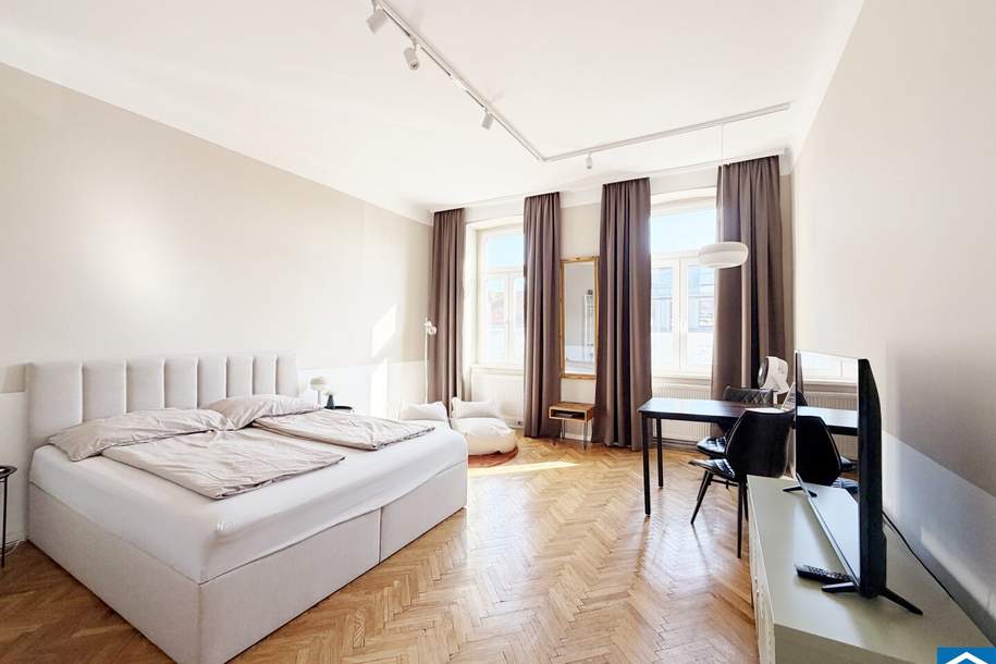 Charmante Altbauwohnung mit Donau und U1 direkt vor der Haustür, Wohnung-kauf, 190.000,€, 1020 Wien 2., Leopoldstadt