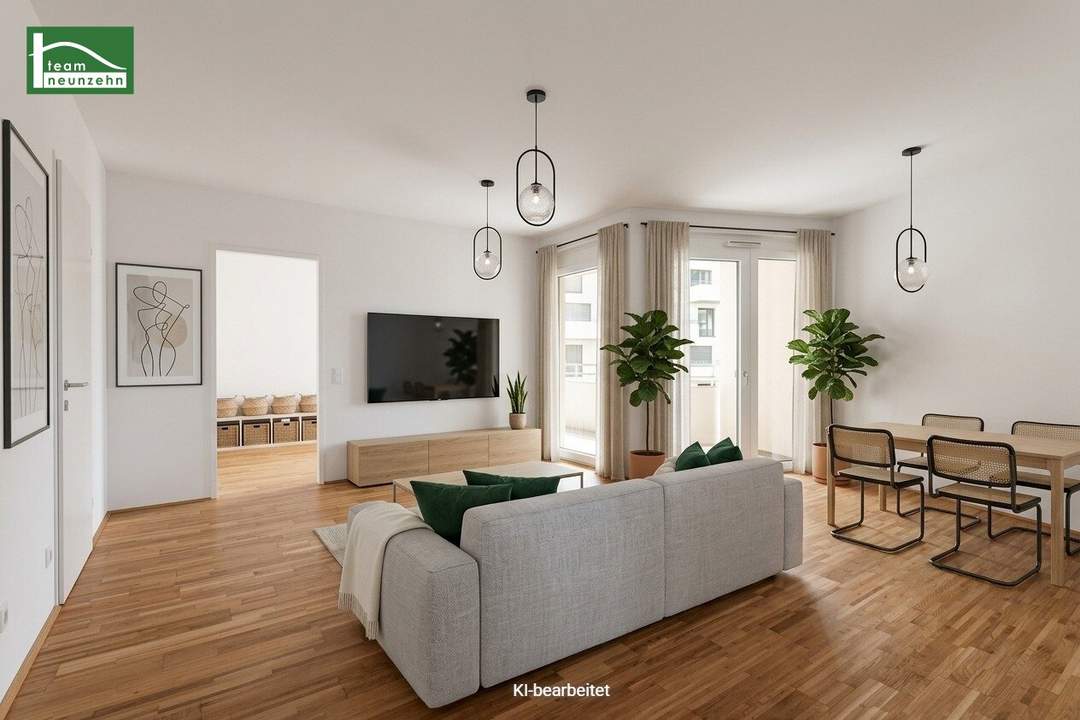 AKTION 1 MONAT MIETZINSFREI! - Traumhafte 3-Zimmer-Wohnung mit Loggia in Innenhofruhelage!