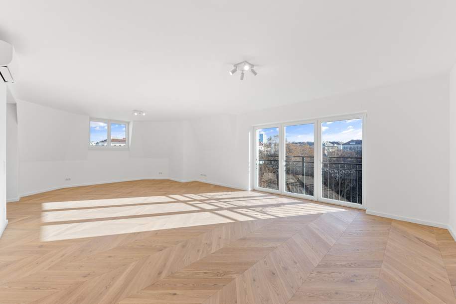 Luxuriöse Dachgeschosswohnung in toller Lage des 4. Bezirks mit schönem Ausblick über Wien, Wohnung-kauf, 1.990.000,€, 1040 Wien 4., Wieden