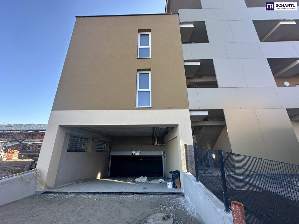 MODERNE Neubauwohnung mit Balkon im 1. Obergeschoss – Erstbezug mit exklusiver Ausstattung, Tischlerküche und Tiefgaragenplatz.