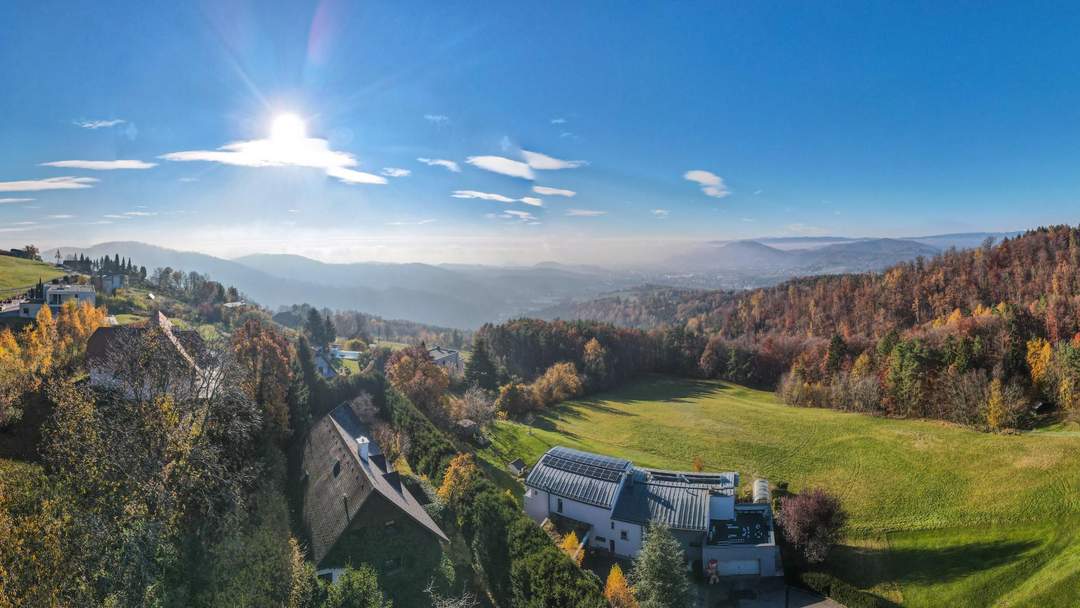 Großzügiges Wohnhaus mit exklusiver Aussicht über Graz