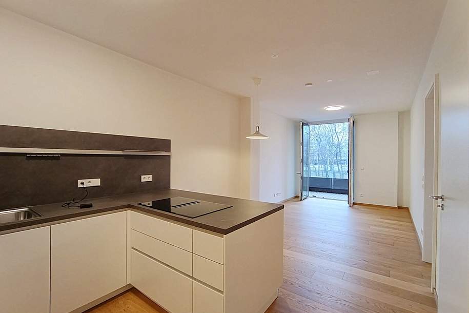 Exclusive, modern, urban - Wohnung für höchste Ansprüche in "Grünblick Tower". Erstbezug mit großer Terrasse., Wohnung-miete, 1.480,00,€, 1020 Wien 2., Leopoldstadt