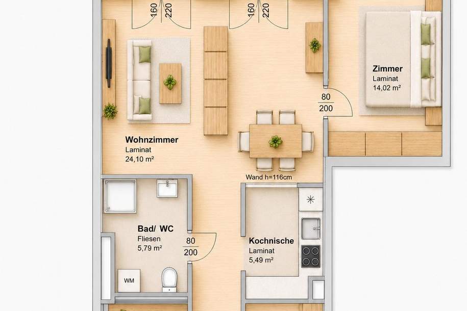 2 MONATE MIETFREI | Wohnstart leicht gemacht, Wohnung-miete, 763,99,€, 8020 Graz(Stadt)