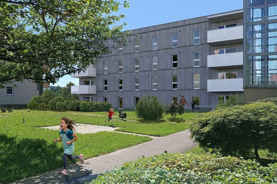 Bindermichl/Oed: Nachhaltiges Wohnen im geförderten Neubau in der Zibermayrstraße, Wohnung-miete, 1.041,65,€, 4020 Linz(Stadt)