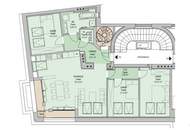 Moderne 4-Zimmer-DG-Wohnung mit großer Dachterrasse
