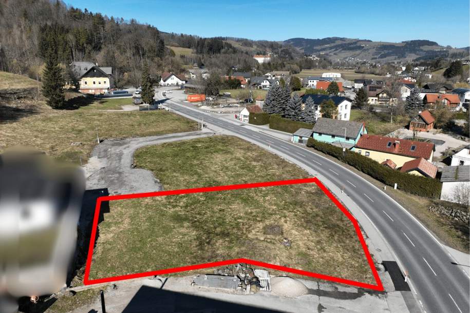 Ebener Baugrund ohne Bauverpflichtung in Ybbsbachamt, Grund und Boden-kauf, 49.500,€, 3264 Scheibbs