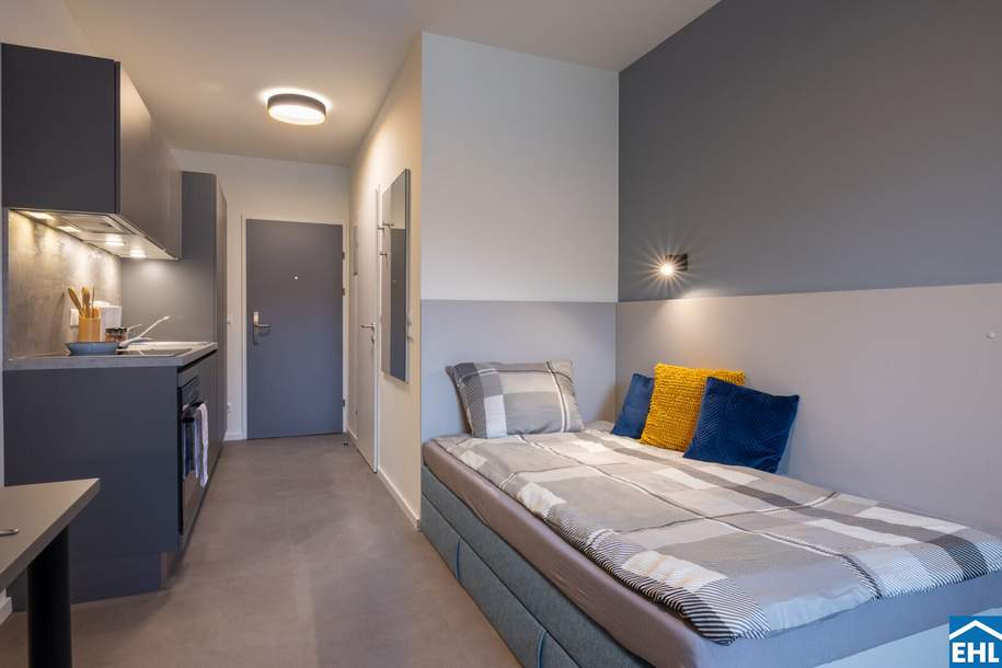 Vollmöblierte Apartments für eine unkomplizierte Zeit als Student oder Young Professional, Wohnung-miete, 647,80,€, 8010 Graz(Stadt)