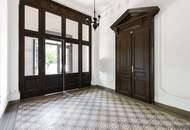 Historische Villa Seutter | sanierungsbedürftige 3 Zimmer-Gartenwohnung mit Atrium in Grünruhelage nähe U-Bahn | 4,40m Raumhöhe
