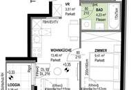 ERSTBEZUG mit Loggia | 2-Zimmer Neubau | Ost-Ausrichtung | Fernwärme | Fassadenbegrünung | TG-Stellplatz optional | Nachhaltiges Wohnbauprojekt