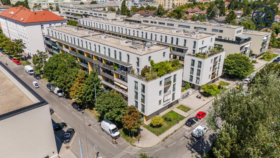 Top-Mietwohnung in Wien: 3 Zimmer, 2 Gärten & Freibad vor der Tür!