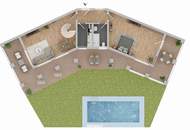 **Charmantes 4-Zimmer-Haus mit Pool, großem Grundstück & traumhafter Aussicht im SÜDBURGENLAND!**