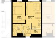 Erstbezug - 2-Zimmer-Wohnung inkl. Komplettküche, Balkon-Außenfläche und Kellerabteil/ SBSG Top 2-14