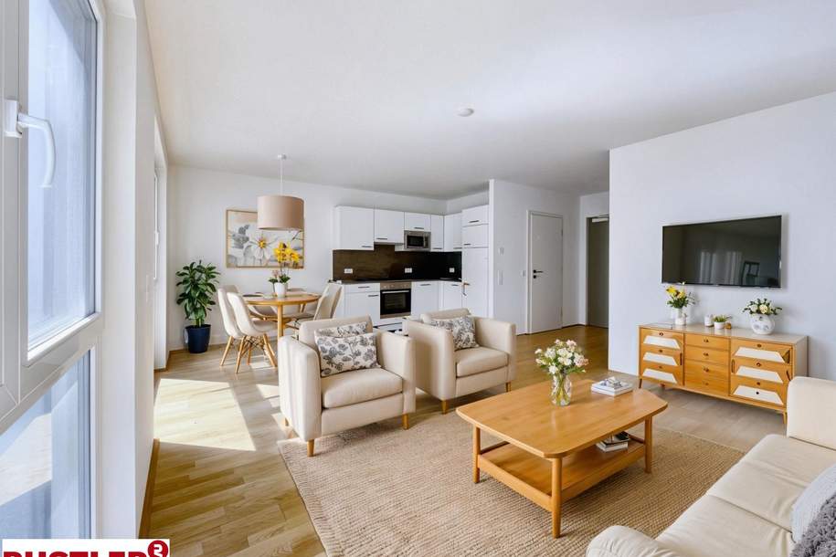 Provisionsfreier Neubau-Erstbezug:1-Zimmer-Wohnung mit Balkon nahe U1 – 1220 Wien, Wohnung-kauf, 234.000,€, 1220 Wien 22., Donaustadt