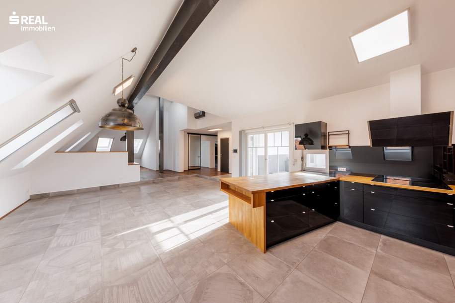 Exklusive zentrumsnahe Dachgeschoßwohnung mit großer Terrasse in absoluter Ruhelage, Wohnung-kauf, 499.000,€, 2100 Korneuburg