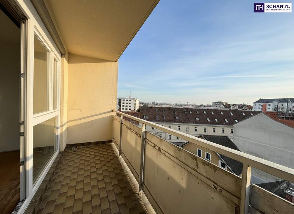 Großzügige 4-Zimmer Wohnung mit 2 Balkonen + Parkplatz und viel Potenzial – 98 m² in Graz - sanierungsbedürftig!