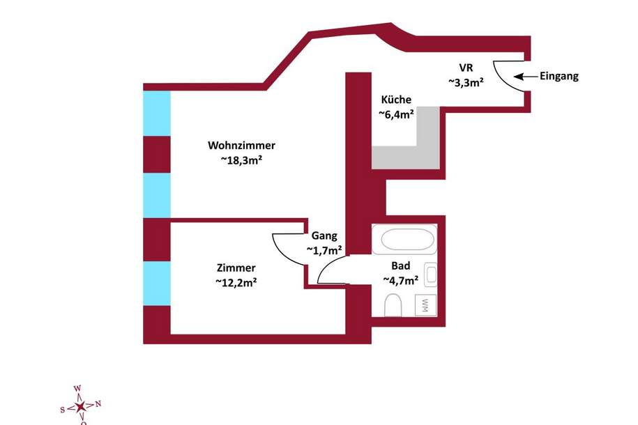 Erstbezug I Luftwärmepumpe I Fußbodenheizung I Sonderwünsche / Raumgestaltung in aktueller Bauphase noch möglich I, Wohnung-kauf, 289.000,€, 1100 Wien 10., Favoriten