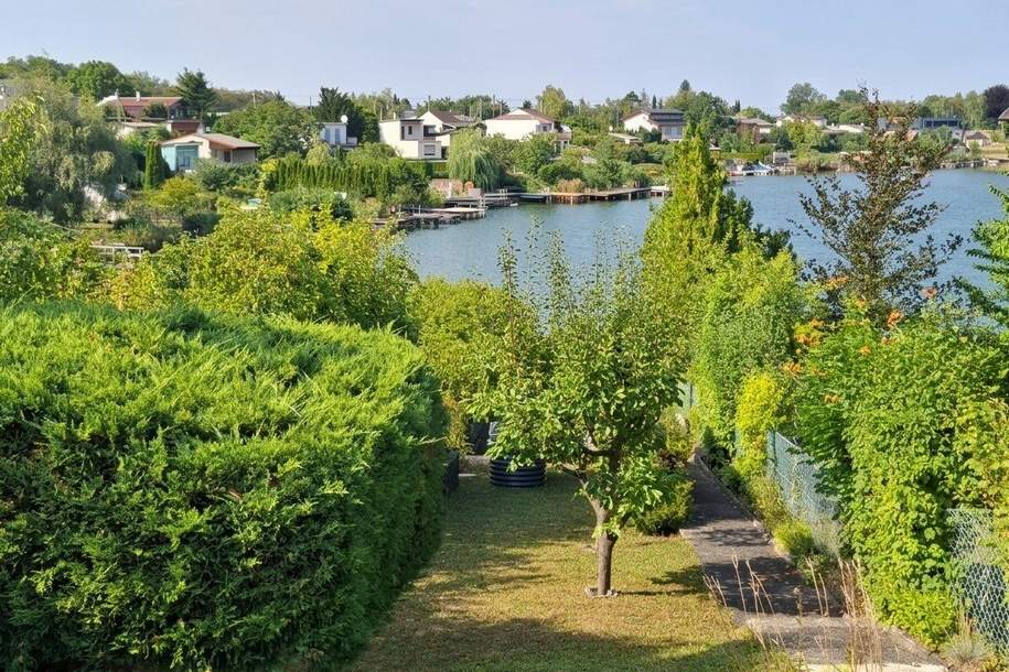 Uferparzelle am Steinbrunner See mit entzückendem Ferienhaus, Haus-kauf, 140.000,€, 2491 Wiener Neustadt(Land)
