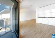 Sonnwendviertel: 1-Zimmer-Wohnung mit Balkon im 6. OG – Fitnessraum, Co-Working & Rooftop-Terrasse inklusive!