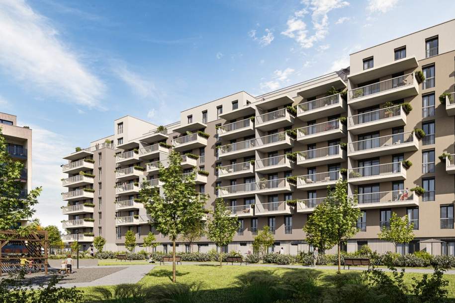 Flexibles 4-Zimmer-WohnPlus-Apartment mit zwei Eingängen und Balkon, Wohnung-kauf, 566.000,€, 1220 Wien 22., Donaustadt