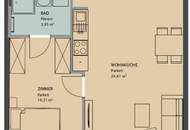 2-Zimmer-Wohnung mit Loggia und Einbauküche – perfekt für Singles & Jungpaare