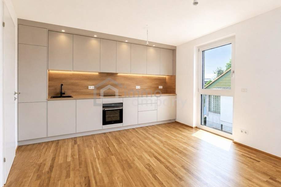 2-ZIMMER ERSTBEZUG | TERRASSE | GRÜNRUHELAGE | MÜHLWASSER | DONAUSTADT | TOP GRUNDRISS, Wohnung-kauf, 300.860,€, 1220 Wien 22., Donaustadt