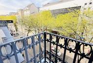 Klassisch-schönes ALTBAU- Büro mit BALKON zur Mariahilfer Straße in unmittelbarer U3-Nähe