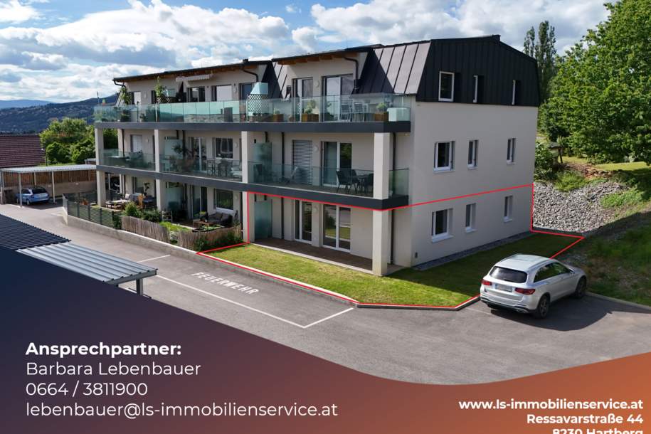 Erstbezug: Wohnung im Erdgeschoss mit Garten in St. Johann i.d. Haide zu verkaufen!, Wohnung-kauf, 245.000,€, 8295 Hartberg-Fürstenfeld