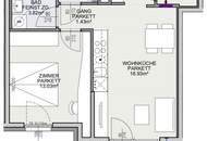 JETZT PROVISIONSFREI | ERSTBEZUG | 2-Zimmer Neubau mit BALKON | Fernwärme | TG-Stellplatz optional | Nachhaltiges Wohnbauprojekt