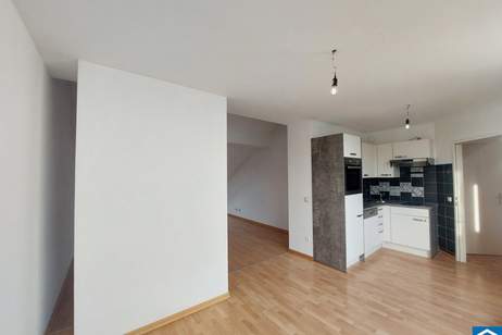 Gemütliche 1,5- Zimmer Dachgeschosswohnung mit Terrasse am Matznerpark, Wohnung-miete, 818,04,€, 1140 Wien 14., Penzing