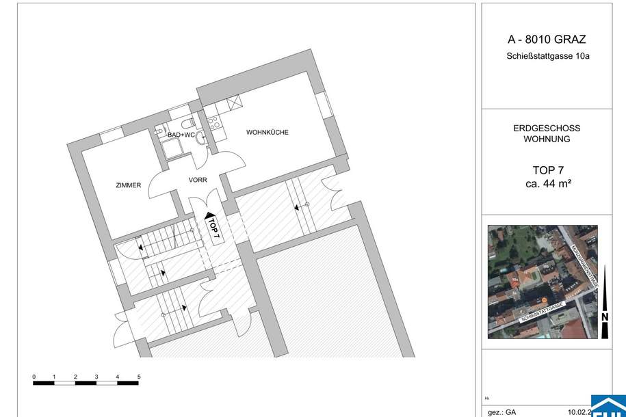 Wohnungstraum mit 2 Zimmern nahe dem Jakominiplatz!, Wohnung-miete, 545,00,€, 8010 Graz(Stadt)