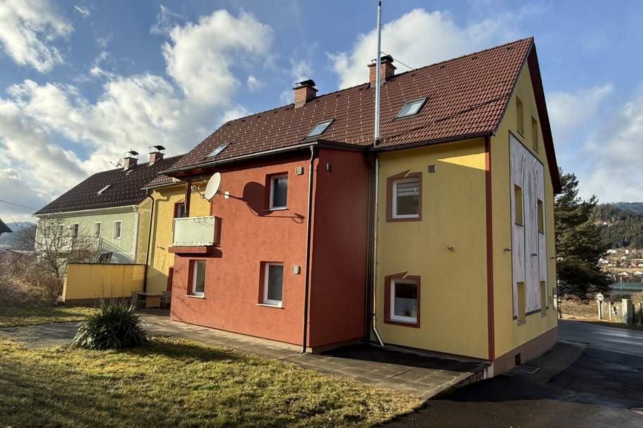 *** Top kernsaniertes 439m² Zinshaus mit Nebengebäude in Kindberg – 4 Einheiten incl. Carports, voll vermietet, starke Renditechance! ***, Gewerbeobjekt-legalform.mietkauf, 325.000,€, 8653 Bruck-Mürzzuschlag