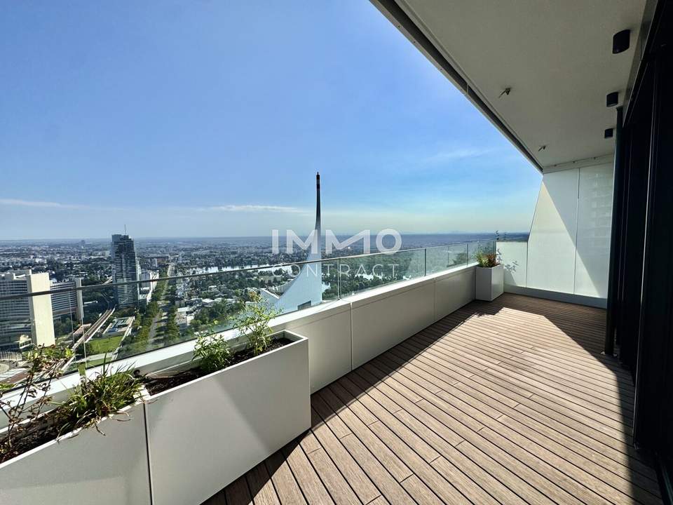 DANUBEFLATS. 40 Etage inkl. 30m2 Balkon - The one and only: Einmalig inkl. Wellness and Swimming Pool