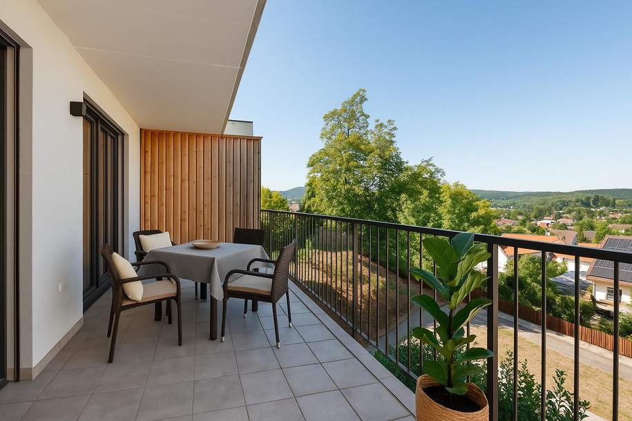 Liebliche und neuwertige Wohnung in Panoramalage in Graz/Andritz - Vermietet bis Mai 2027!, Wohnung-kauf, 215.000,€, 8045 Graz(Stadt)
