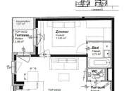 Helle 2-Zimmer-Dachgeschosswohnung mit Terrasse - in der Koloniestraße