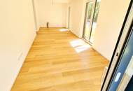 Barfuß ins Gras. Direkt vom Wohnzimmer aus. Den Sommer bereits im eigenen Garten verbringen! TOP Neubauwohnung mit viel Freiraum! Traumhafter Eigengarten + 3 Zimmer + Grün wohin das Auge reicht + Luftwärmepumpe!