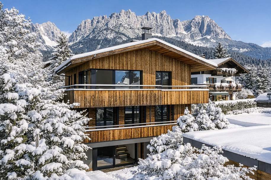 Neubauchalet in prominenter Toplage, Haus-kauf, 4.400.000,€, 6353 Kitzbühel