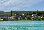 Dellach / Wörthersee: Mini-Seewohnung mit mega Seeblickterrasse & Garage, Anleger-geeignet