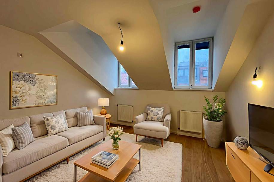1030! Klimatisiertes 2-Zimmer DG mit neuer Küche nahe U3! ERSTBEZUG NACH GENERALSANIERUNG!, Wohnung-kauf, 219.000,€, 1030 Wien 3., Landstraße