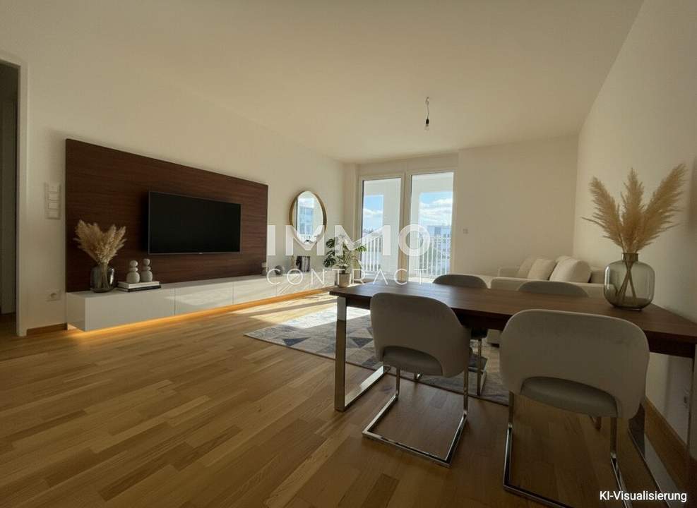 Attraktive Kapitalanlage: Helle 3-Zimmer-Wohnung mit Loggia im Erstbezug