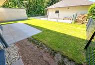 Barfuß ins Gras. Direkt vom Wohnzimmer aus. Den Sommer bereits im eigenen Garten verbringen! TOP Neubauwohnung mit viel Freiraum! Traumhafter Eigengarten + 3 Zimmer + Grün wohin das Auge reicht + Luftwärmepumpe!