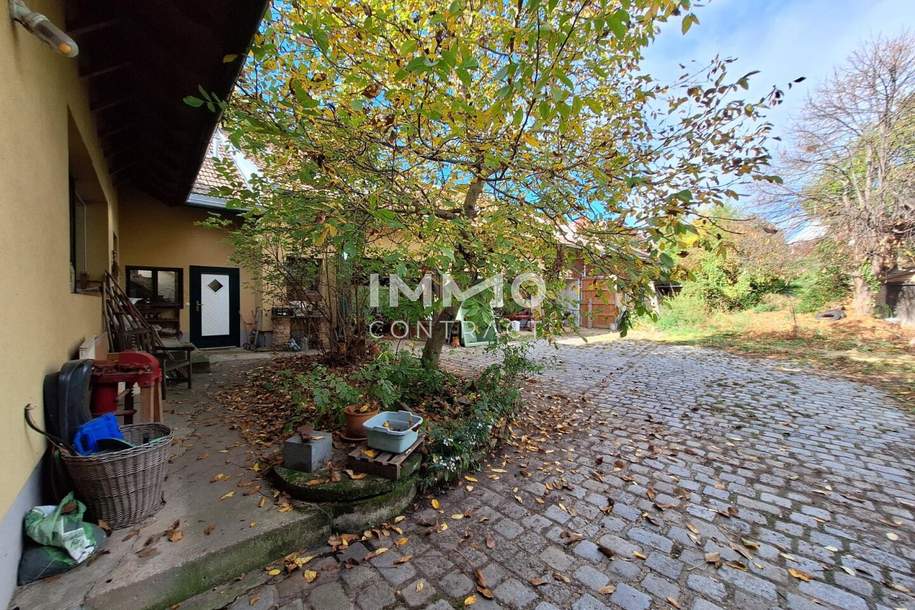 Bauträgerliegenschaft; Winzerhof-Grundstück mit Entwicklungspotenzial in Stammersdorf; Laut Studie 1.550m² erzielbare Wohnnutzfläche möglich, Grund und Boden-kauf, 1.700.000,€, 1210 Wien 21., Floridsdorf