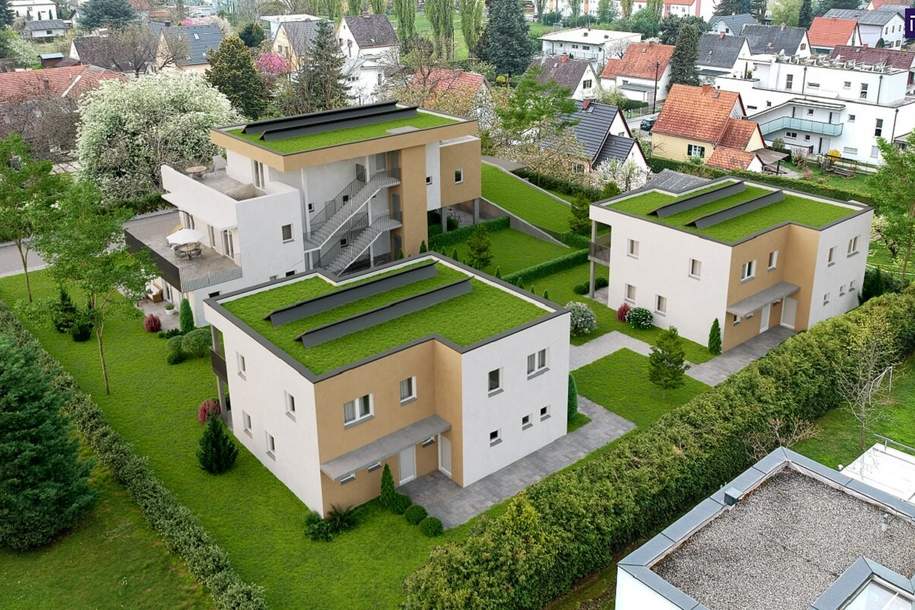 RUHELAGE + Sonnige Doppelhäuser in Graz-Wetzelsdorf mit attraktiven Freiflächen - Doppelhaushälften, sowie Wohnungen! PROVISIONSFREI!, Haus-kauf, 550.000,€, 8052 Graz(Stadt)