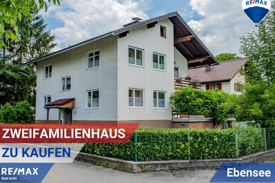 Wohnen am Traunsee! Parifiziertes Zweifamilienhaus mit großem Garten, KFZ-Stellplätzen, Carport und Garage, Haus-kauf, 415.000,€, 4802 Gmunden
