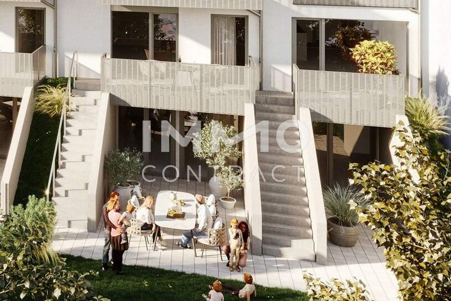 = DAS LAURENZ = Townhouse - 4 Zimmer Gartenwohnung + 2 Bäder - ERSTBEZUG 3 bedroom apartment+garden, Wohnung-kauf, 747.788,€, 1110 Wien 11., Simmering