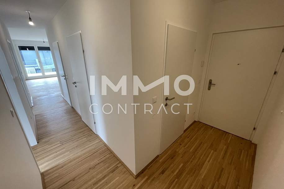 2 Dachterrassen &amp; 2 Monate mietfrei – 3-Zimmer-DG-Wohnung mit Kühlung, Wohnung-miete, 1.499,00,€, 1220 Wien 22., Donaustadt