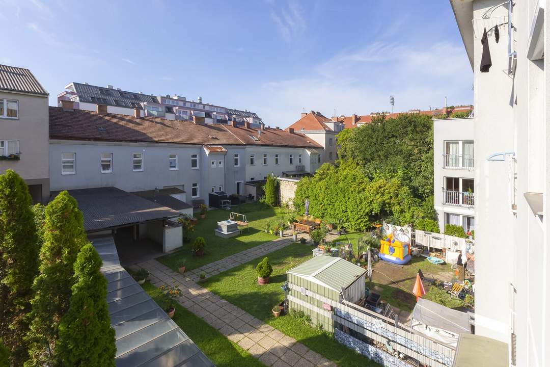 Leopoldauer Straße - hofseitiger 3 Zimmer Neubau mit Garage zu verkaufen